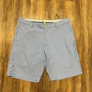 Peter Millar Blue Shorts Versatile Style Crown Print - 33